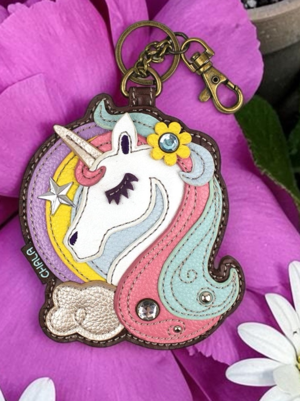 Chala unicorn coin pouch bag charm keychain NWT - Picture 6 of 12
